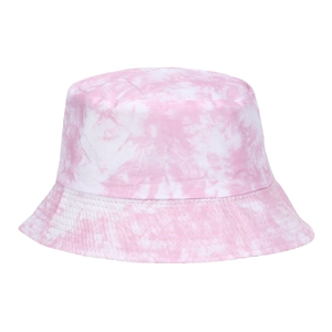 Cappello da pescatore unisex rosa tie-dye con tesa rinforzata per protezione solare esterna