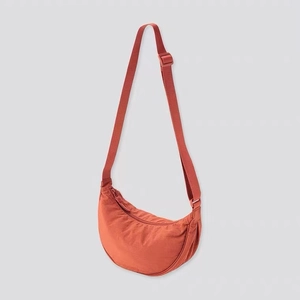 Women Lightweight Nylon Half Moon Crossbody Bag Casual Minimalist Dumpling Hobo Shoulder Purse For Daily Outing