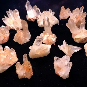 Natural white quartz crystal cluster mineral specimens for home decoration ornament display