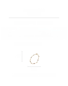 Guida alle taglie della collana con occhio di tigre, lunghezza 38cm e estensione