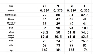 Detailed size chart for the elegant jacquard puff mini dress with specific measurements