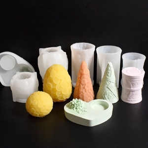Ensemble de moules en silicone pièce dollar 3D pour bougies et décors en plâtre