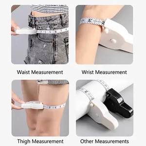 Mètre ruban rétractable blanc pour mesurer le tour de taille du poignet et des cuisses