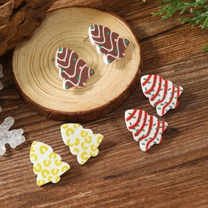Weihnachtsbaum Steckerohrringe Acryl Feiertagsmuster Modischer Schmuck Mit Edelstahl Ohrstecker Für Damen