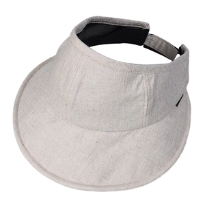 Visière de soleil en ramie pour femme avec doublure intérieure en maille respirante