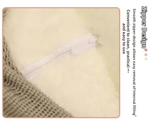 Close-up of smooth invisible zipper on panda plush toy for easy removal and cleaning