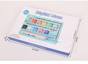 Detailed packaging dimensions 22.5x15x2cm for Digital Maze magnetic toy for kids aged 3+