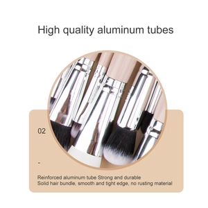 Professional 24-piece makeup brush set with reinforced aluminum tubes and pink handles