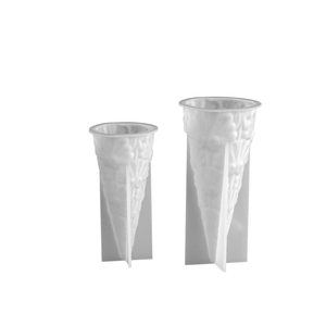 Embossed floral cone silicone mold for DIY candles and aromatherapy plaster ornaments