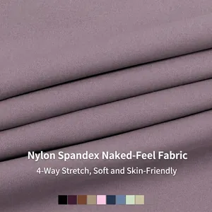 Yoga-Leggings mit hoher Taille in Mauve, Naked-Feel-Stretchgewebe in 11 Farben
