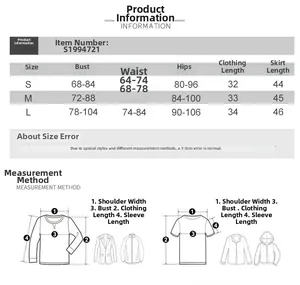 Detailed size chart for women's floral two-piece set including S, M, and L dimensions