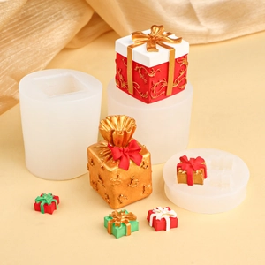 Detailed finished resin gift boxes and bags made from custom silicone molds