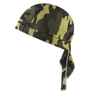 Classic woodland camouflage bandana skull cap with breathable fabric for outdoor sports