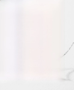 Detail of S925 sterling silver infinity necklace with sparkling zircon pavé setting