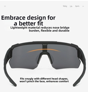 Detailed close-up showing the flexible wraparound frame and high-tenacity sports temples