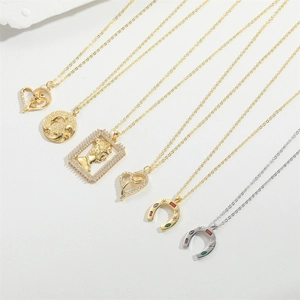 Minimalist heart and rose pendants on gold and silver chains for women necklace collection