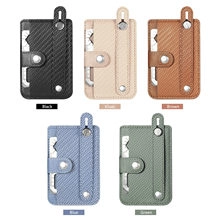 Detailed set of multi-color carbon fiber card holders with built-in metal multi-tools