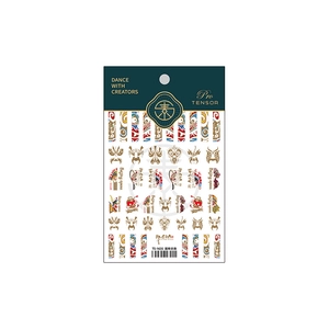 Beijing Opera themed nail art stickers with traditional face patterns and gold accents