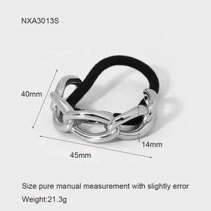 Dimensioni dettagliate dell'elastico a stella marina argento con altezza 14mm e peso 21,3g