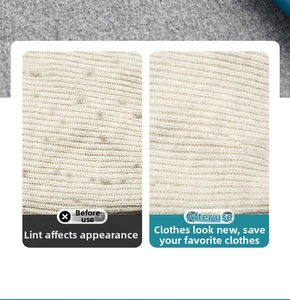 Confronto macro della texture del tessuto prima e dopo l'uso del levapelucchi