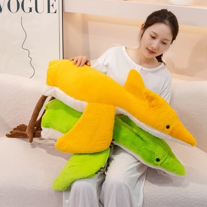 Large soft cartoon pterosaur plush toy dinosaur pillow for kids home decoration