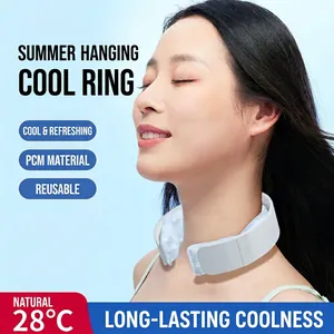 Neck Cooling Ring PCM TPU Reusable Physical Cold Compression Tube Summer Outdoor Travel Portable Body Heat Relief