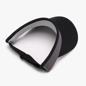 Two-tone UV protection sun visor with breathable ice silk fabric for outdoor activities
