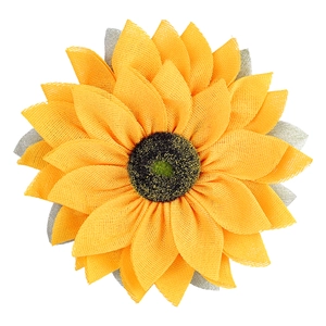 Artificial yellow sunflower wreath ornament for Christmas and autumn home wall decoration