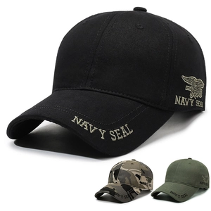 Navy Seal Tactical Baseball Cap Cotton Polyester Embroidery Adjustable Military Outdoor Sun Hat For Men Women