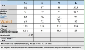 Detailed size guide table for women top and bow skort set showing measurements in CM