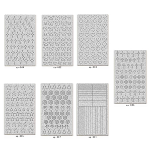 Glitzer Silber Nagelaufkleber Set mit Schmetterlingen Sternen und Herzen