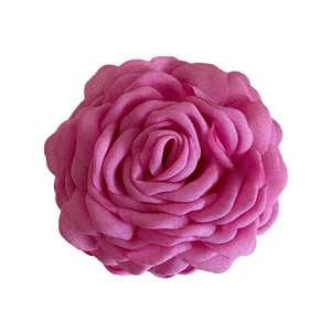 French style dried rose flower hair claw clip in elegant dusty pink fabric