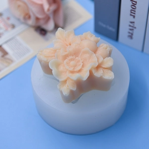 3D-Blumen Silikonform für DIY Kerzen und Aromatherapie Gips Bastelarbeiten