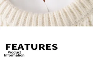 Detail of cream knit sweater collar layered with white shirt showing ribbed texture