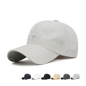 Baseball Cap Mesh Perforated Breathable Quick Dry Summer Outdoor Sport Sun Hat Embroidered Number 7 For Men Women