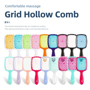 Hollow Out Hair Brush Scalp Massage Detangling Comb Plastic Quick Dry For Wet Dry Hair Styling
