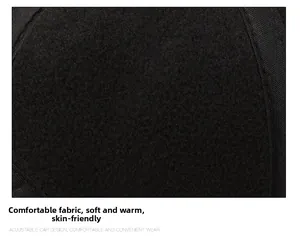 Detail of warm black fleece lining with soft texture for winter thermal protection