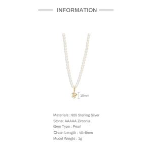 Detailed specifications of S925 sterling silver evil eye necklace with zirconia and pearl