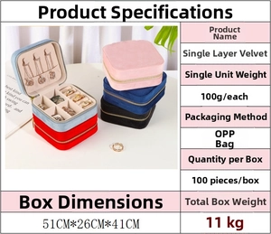 Multi-compartment velvet jewelry box showing necklace hooks and earring slots detail