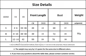 Size chart for lace bodysuit with US and EU sizing details for S, M, and L sizes
