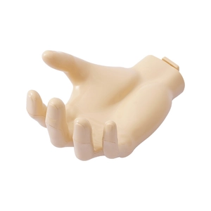 Creamy hand-shaped wall hook and jewelry display stand for wall storage and organization