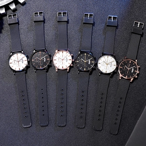 Detailed array of stylish quartz watches featuring textured silicone straps and elegant dials