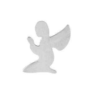 Polished stainless steel praying angel pendant for DIY necklaces and bracelets