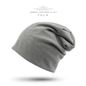 Slouchy Waffle Knit Beanie Hat Warm Soft Cotton Blend Fleece Lined Winter Skull Cap For Men Women