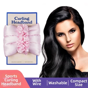 Hitzefreies Lockenwickler Set Für Damen Satin No Heat Lockenstab Stirnband Mit Haargummis Schlafen Über Nacht Haarstyling Tools