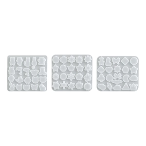 Set di 3 stampi in silicone per gioielli fai da te in resina con fiori e animali