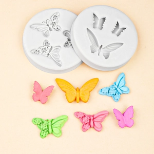 Stampo in silicone a farfalla per decorazione torte e artigianato in resina fai-da-te
