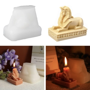 Καλούπι Σιλικόνης Άγαλμα Σφίγγας DIY Χειροποίητο Αιγυπτιακό Στυλ Αρωματοθεραπεία Κατασκευή Κεριών Γύψινο Γλυπτό Τέχνη