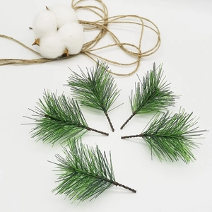 Artificial pine needles sprigs for Christmas DIY wreaths and tree decorations