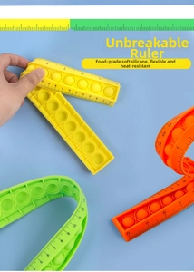 Flexible food-grade silicone ruler showing its ability to bend without deformation